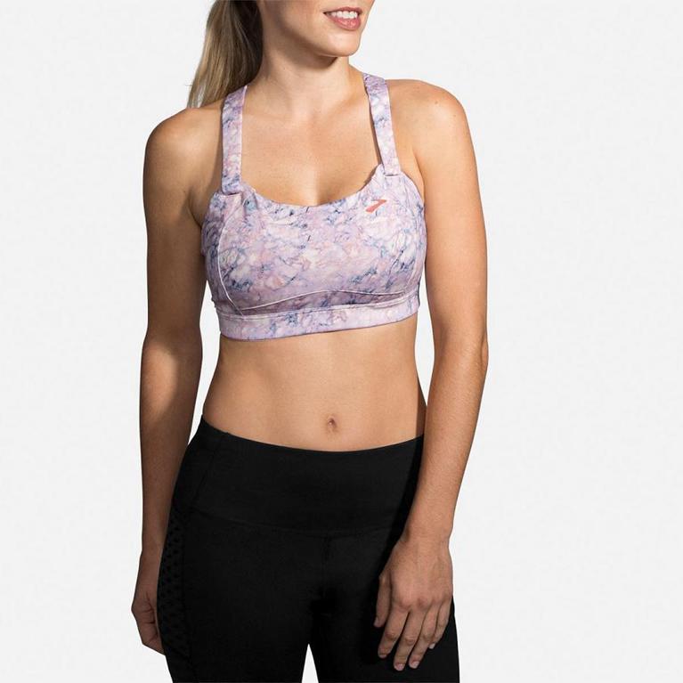 Brooks Womens Juno Sports Running Bra - Multicolor (713450-KPA)